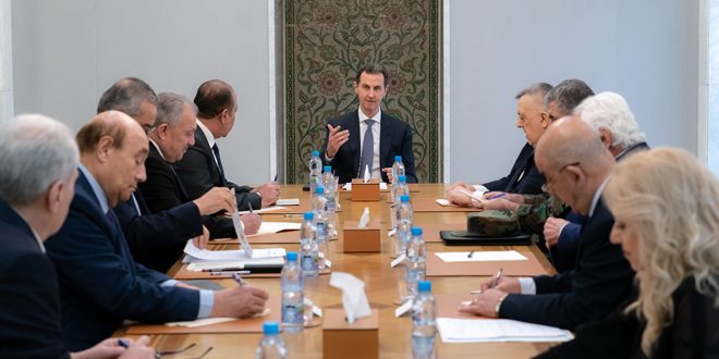 دام برس : دام برس | الرئيس الأسد يناقش مع أعضاء القيادة المركزية لحزب البعث جدول أعمال الاجتماع الموسع المقرر انعقاده قريباً