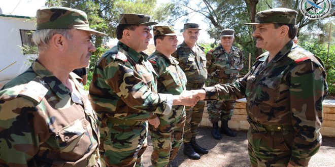 دام برس : بتوجيه من الرئيس الأسد.. العماد الفريج يزور إحدى الوحدات العسكرية