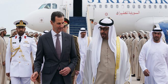 دام برس : دام برس | الرئيس الأسد يصل إلى دولة الإمارات العربية في زيارة رسمية ترافقه خلالها السيدة الأولى أسماء الأسد