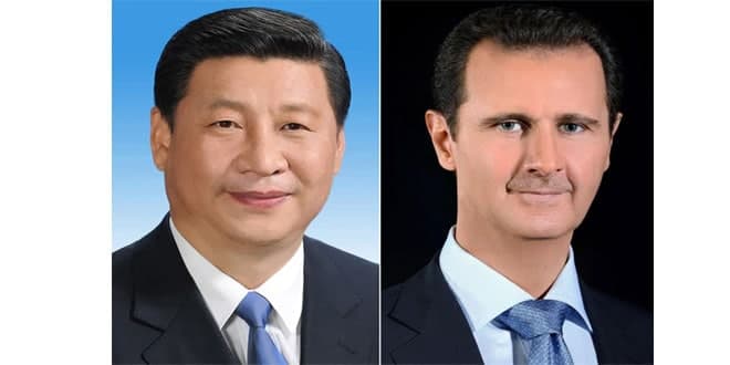 دام برس : دام برس | الرئيس الأسد يهنئ الرئيس شي جين بينغ بمناسبة إعادة انتخابه رئيساً لجمهورية الصين