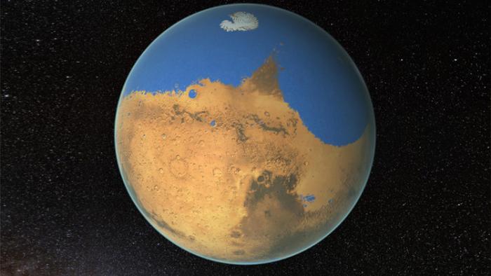 بالفيديو .. محيط على سطح المريخ أكبر مساحة من المحيط المتجمد الشمالي للأرض
