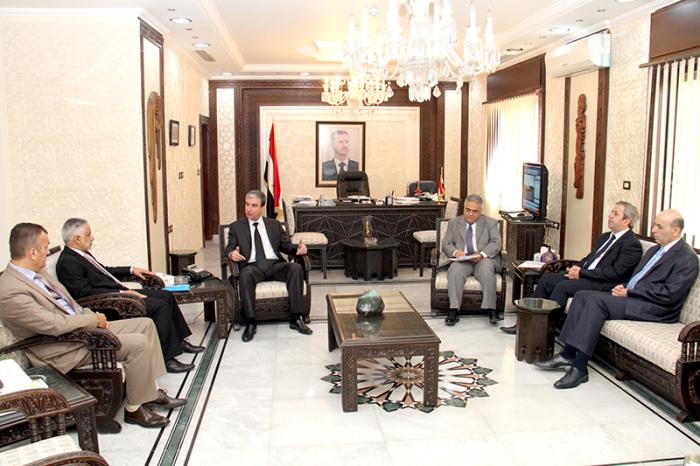 دام برس : دام برس | الوزير عصام خليل يناقش مع وفد اليونيسكو أفق التعاون بين الدولة السورية ومنظمة اليونيسكو