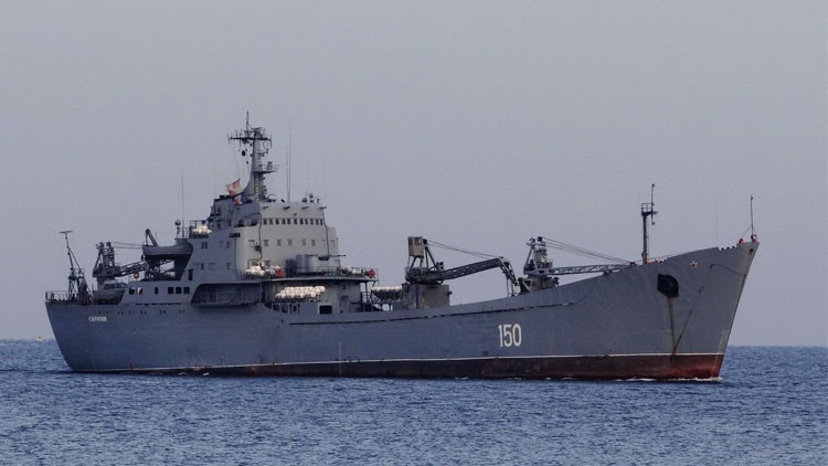 دام برس : دام برس | سفينة إنزال روسية تصل إلى سورية